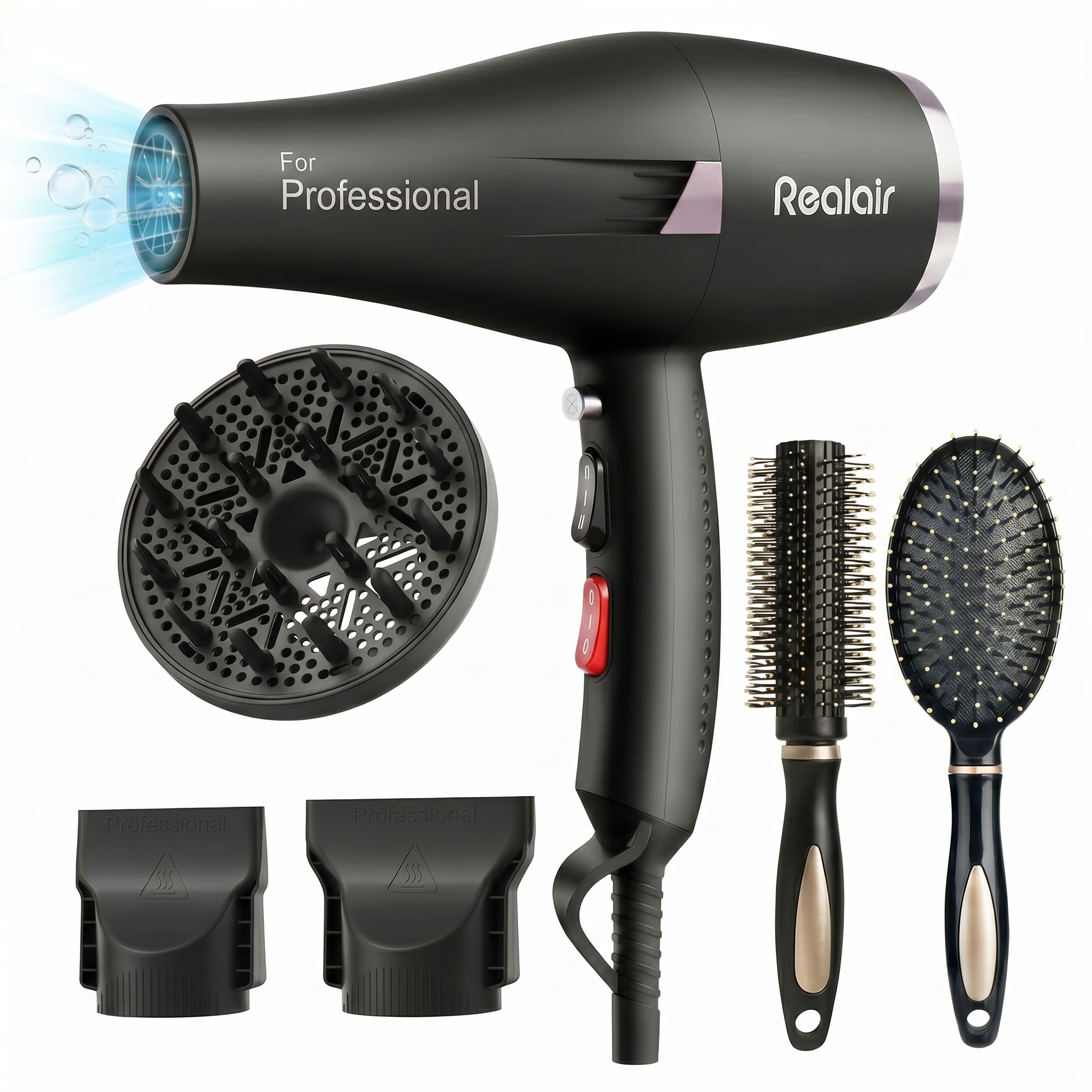 Realair 1668 Hair Dryer - Black