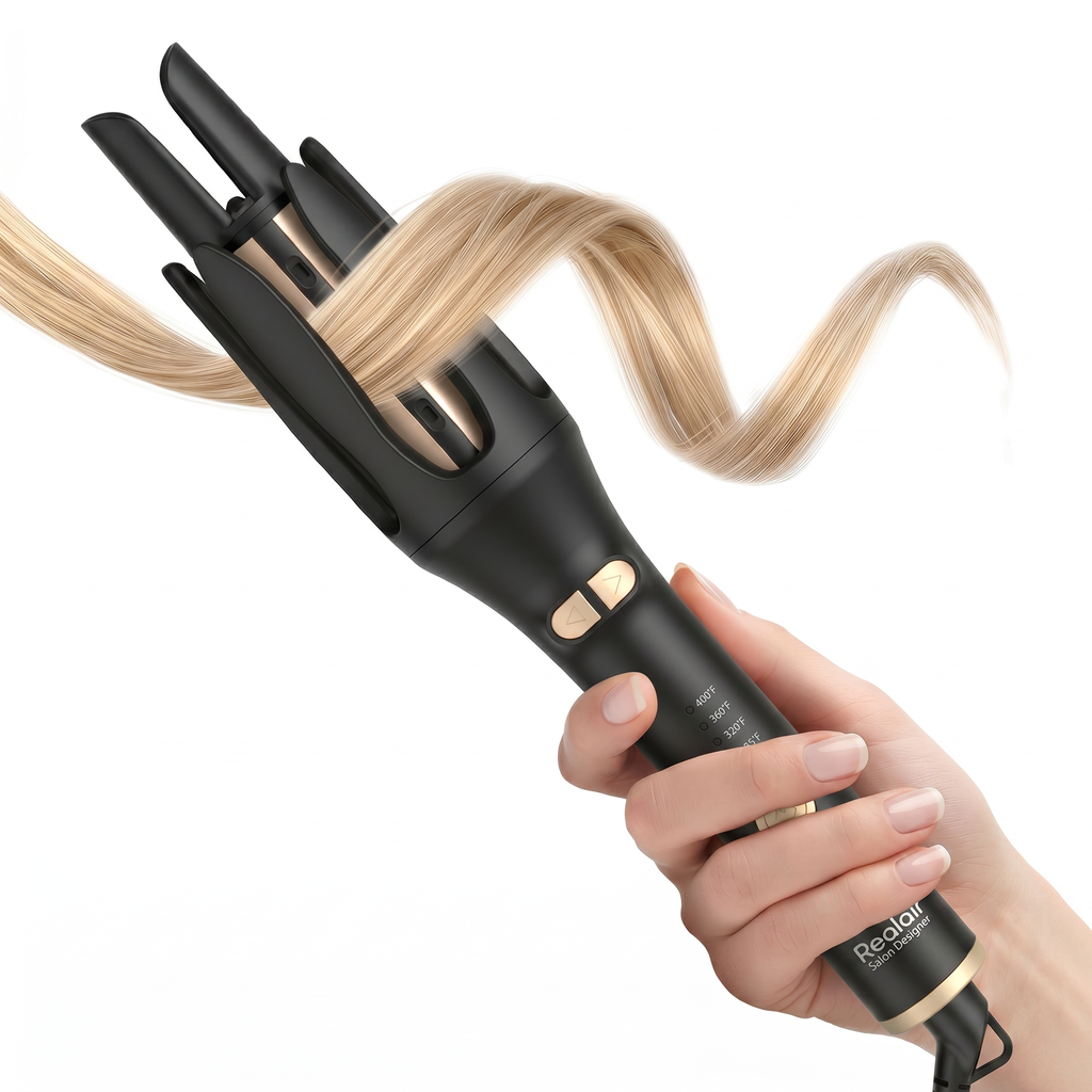 Realair BY-762i  Curling Iron - Black